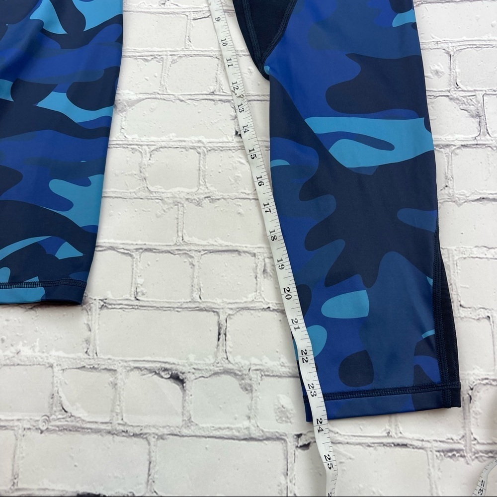 ✅ ZYIA Navy Camo Mesh Light N Tight High Rise Leggings Size 6-8 - Picture 7 of 9